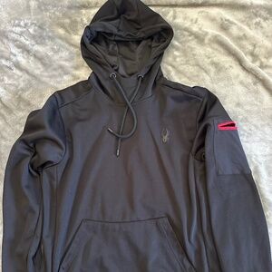 MENS SIZE M BLACK SPYDER HOODIE